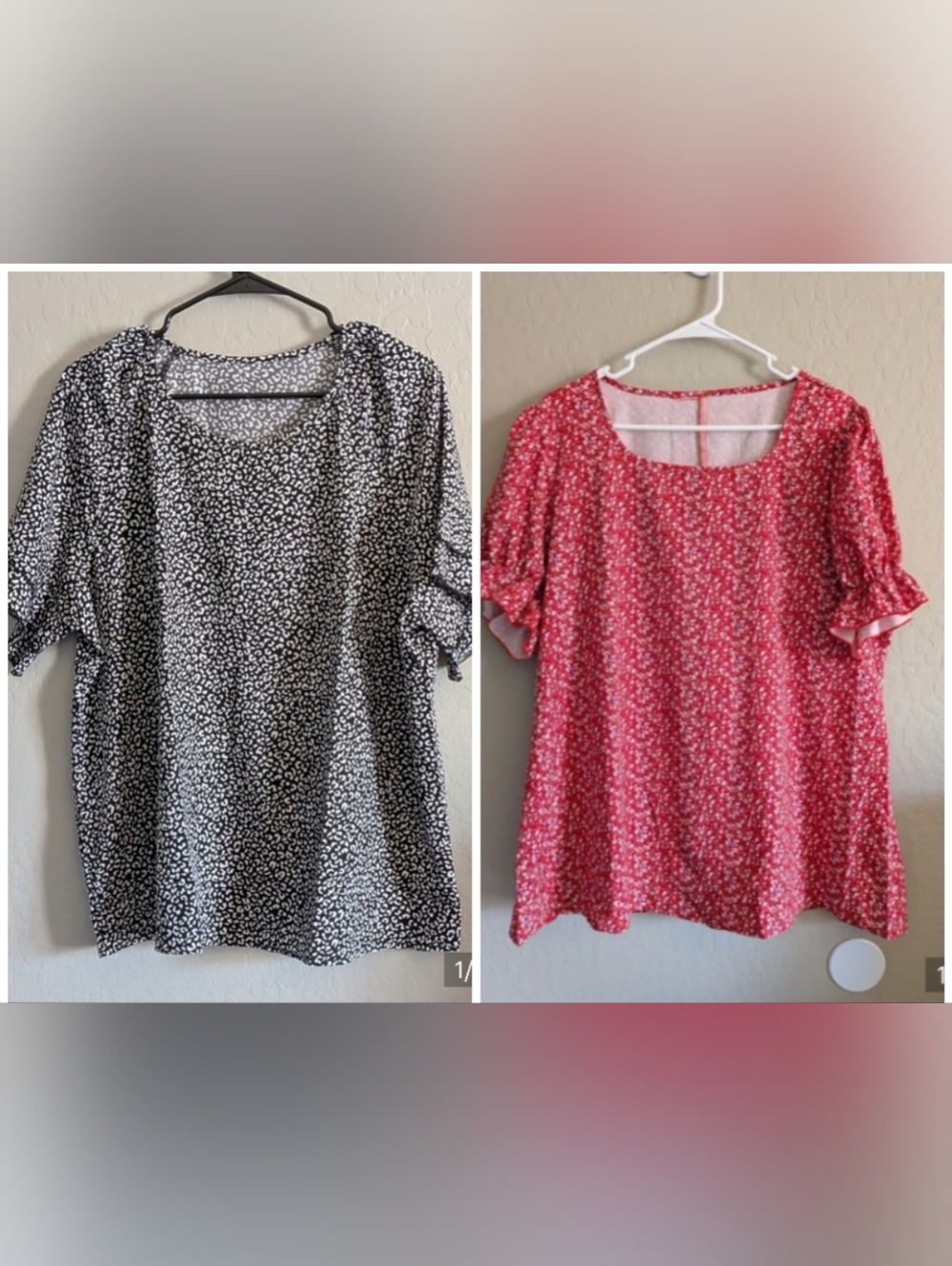 ✨BUNDLE Of 2✨  Short Sleeve Blouses Size 1XL
